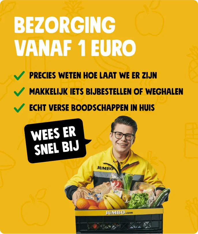 Bezorging vanaf 1 euro