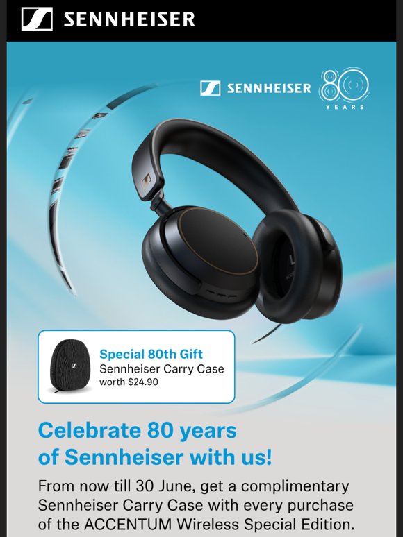Online Exlusive: Celebrate 80 years of Sennheiser with us!