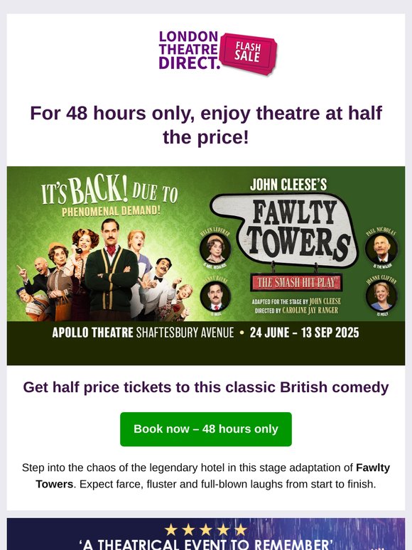 ⚡48 hour Flash Sale: half-price tickets are live!