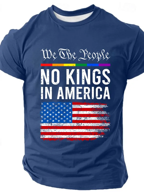 Image of No Kings In America Cotton T-Shirt