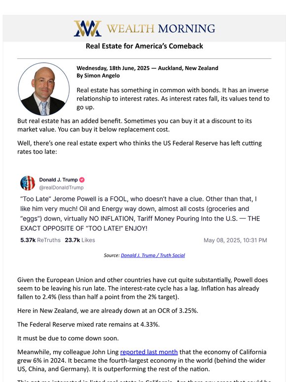 🏭 Real Estate for America’s Comeback