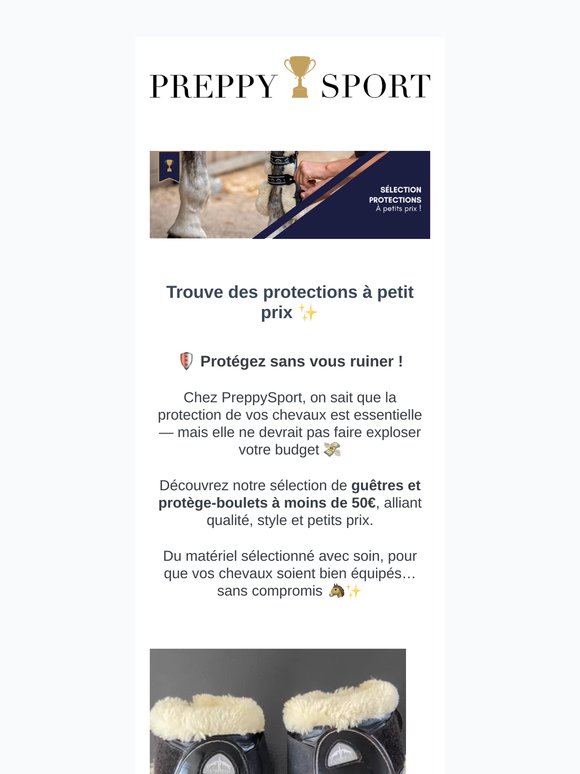 Trouve des protections -50€ ✨