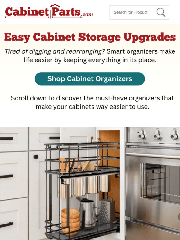 Easy storage solutions for your cabinets