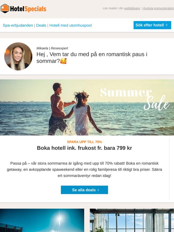 Romantisk weekend för två - från bara 799 kr 😍