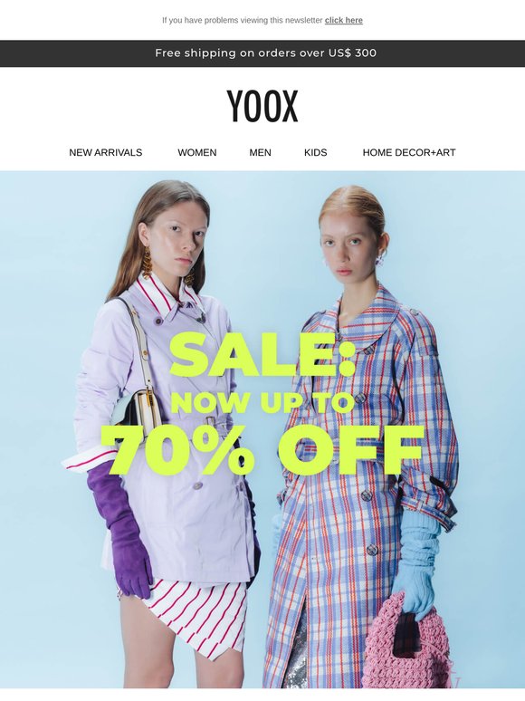 New SALE items! Now up to 70% OFF >