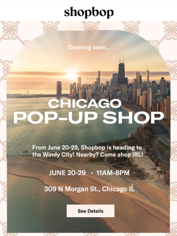 Coming soon: Shopbop Pop-Up Shop