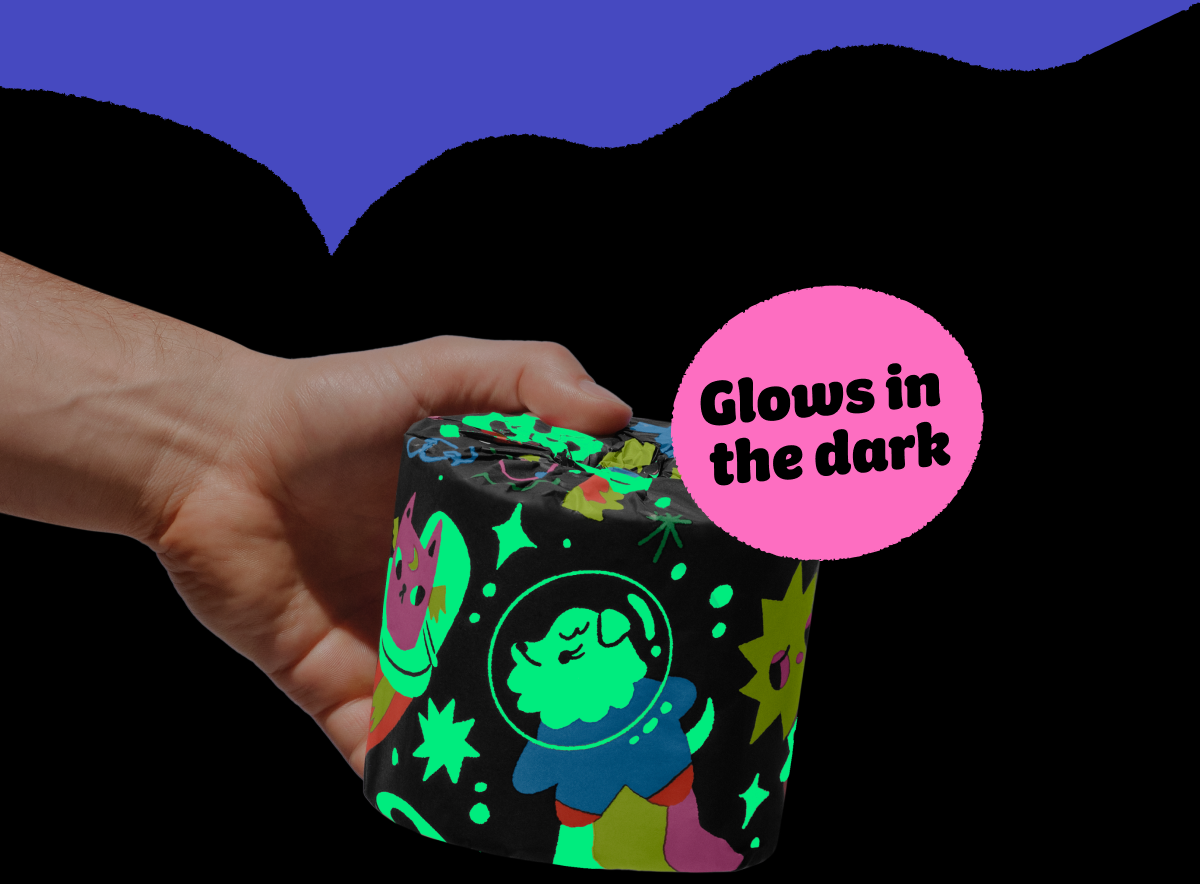Glows in  the dark