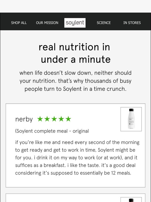 too busy to eat? not anymore.