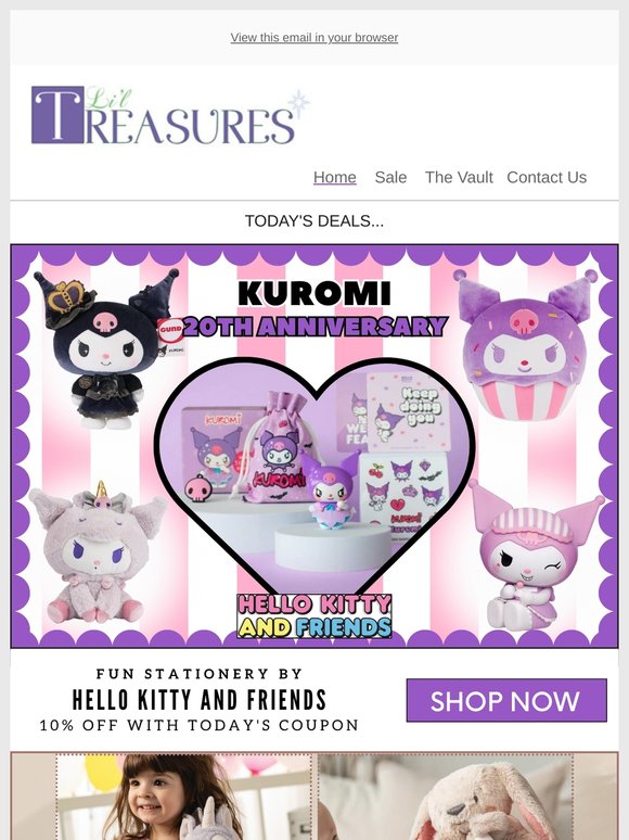 On Sale Tonight 💜 Hello Kitty & Friends | Demdaco Baby | Rilakkuma | Widdop & Co.