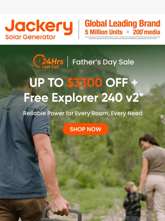 ⌛Only 24H Left: Get Up to $3300 Off + Free Power Station for Dad
