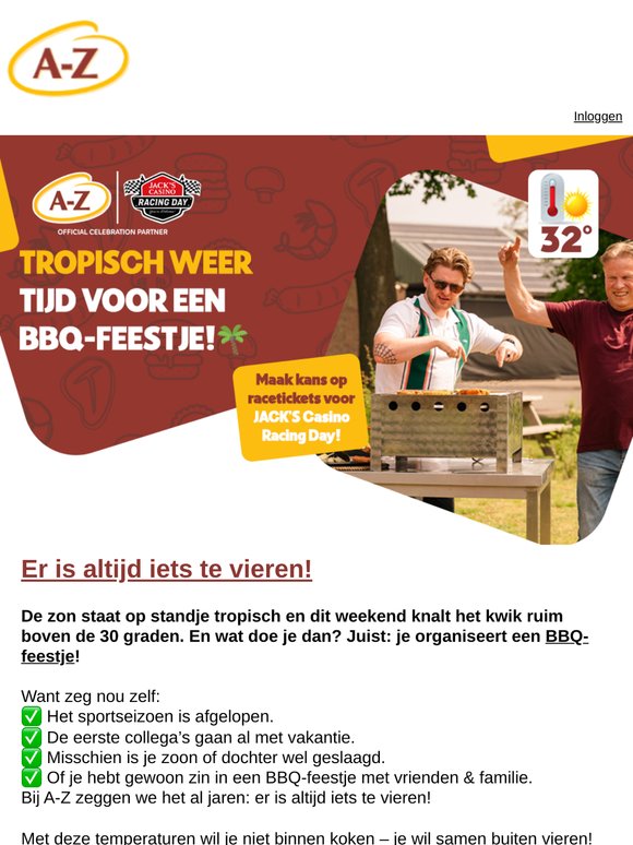 Tropisch weer: tijd voor een BBQ-feestje!🌴