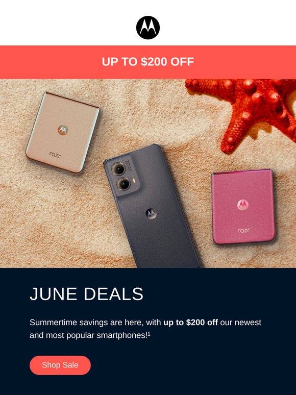 June Deal 🚨 $200 OFF motorola razr ultra!