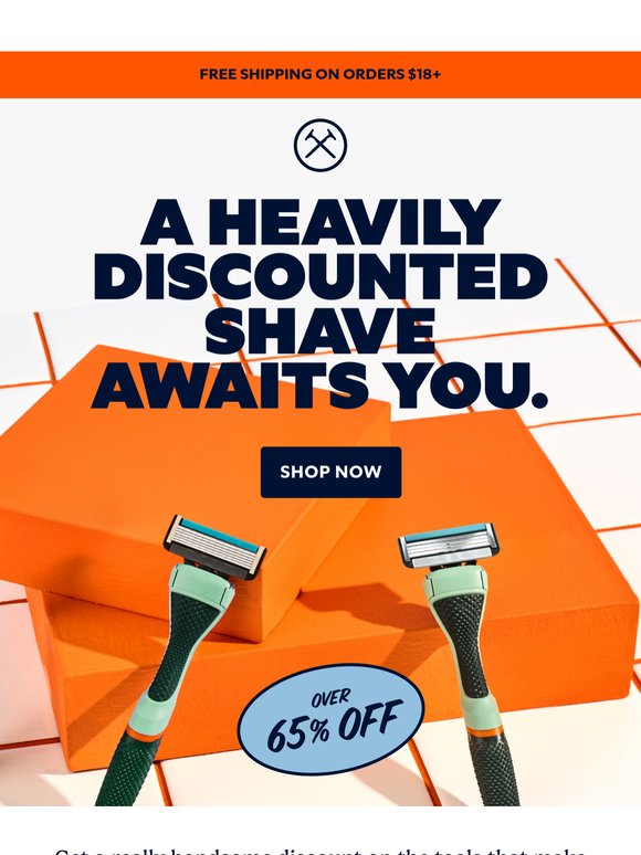 Choose your blade for over 65% off!