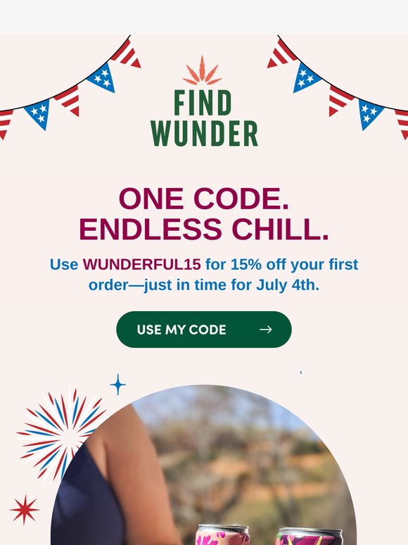 Grab 15% off your first Find Wunder