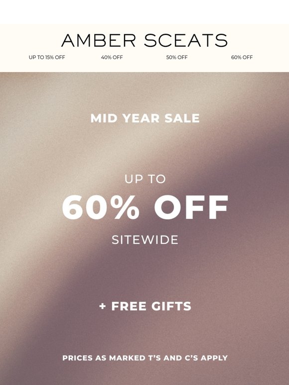 SALE STARTS NOW.