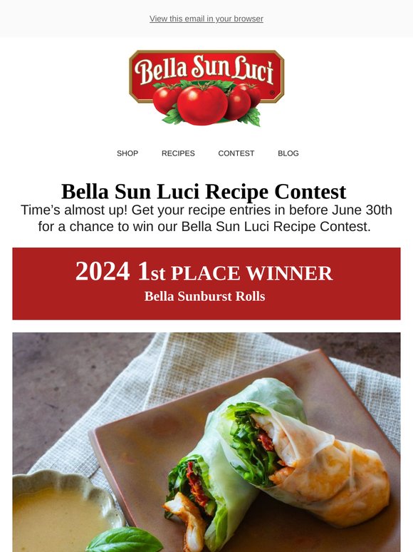 Bella Sun Luci Recipe Contest