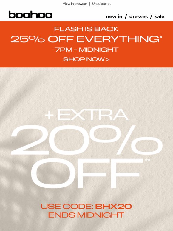 It's BACK: 25% off everything 🚨