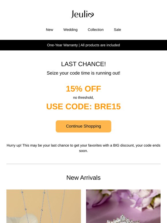 👉Last Call. Your 15% off expires soon.