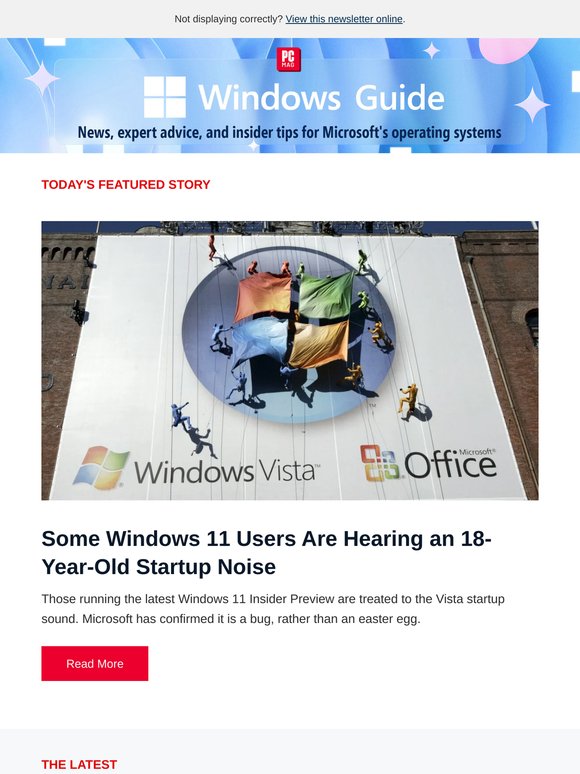 Some Windows 11 Users Are Hearing an 18-Year-Old Startup Noise | Windows 12 Rumors—Here’s What I Think Is Coming for Microsoft's Next OS