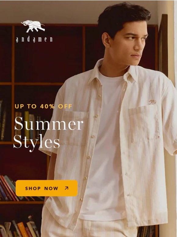 Summer favourites are back, at up to 40% off 👇
