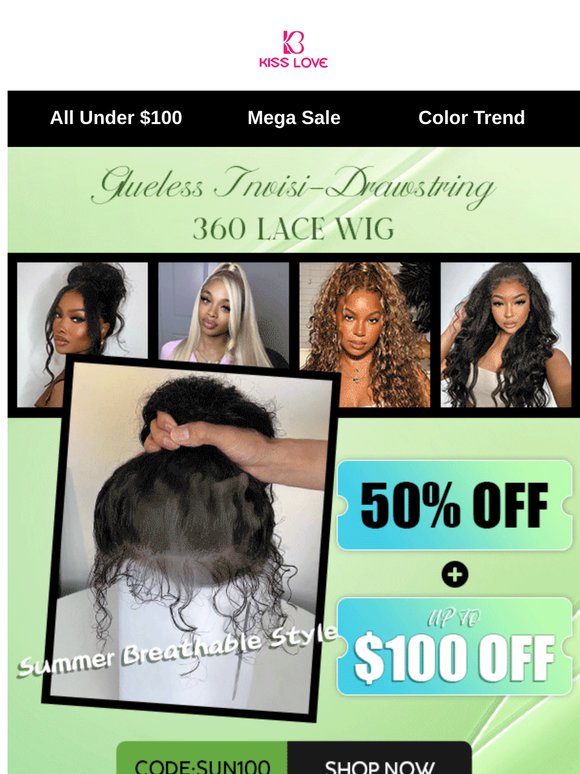 Breathable, Natural, Glueless