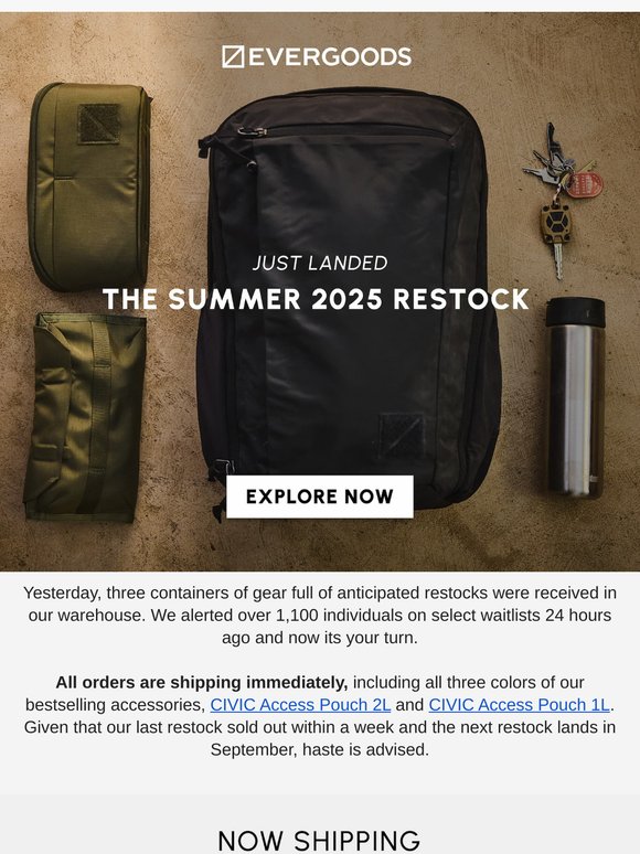 The Summer 2025 Restock