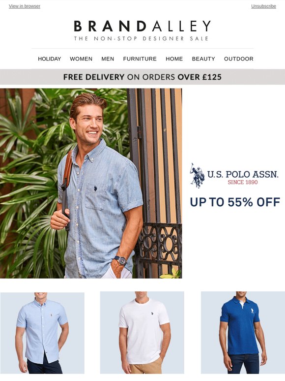Up to 55% off U.S. Polo Assn. menswear - don't miss out!