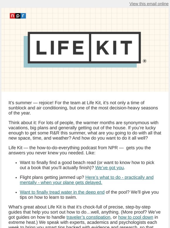 Tips & how-to help for your summer 😎 #LifeKit
