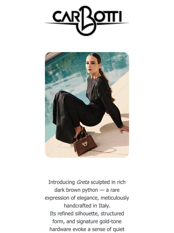 The Art of Elegance: Greta Bag in Exotic Python