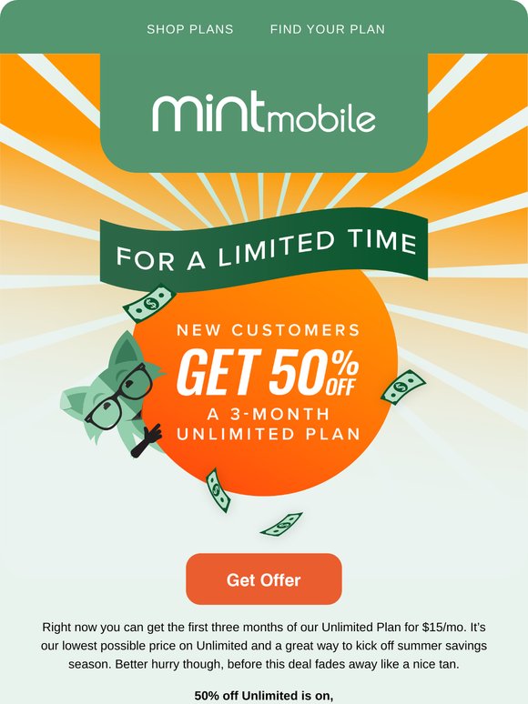 Woah 50% off Unlimited is happening now
