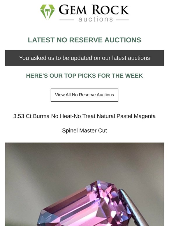 💥 Gemstone Auctions Finishing Soon - Don't Miss Out