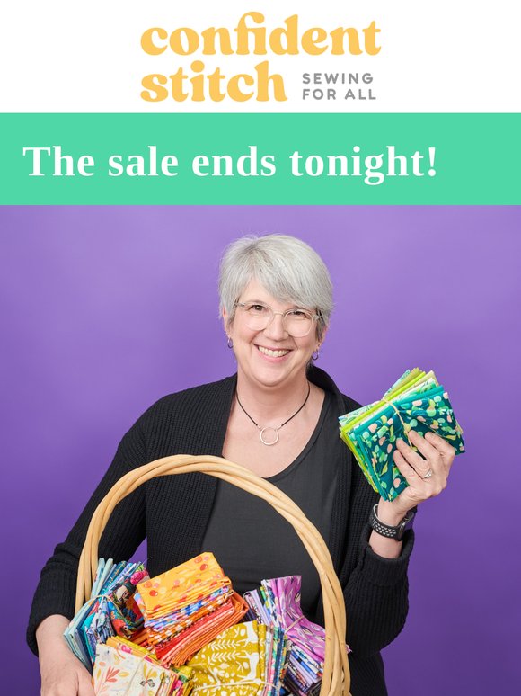 The sale ends tonight!