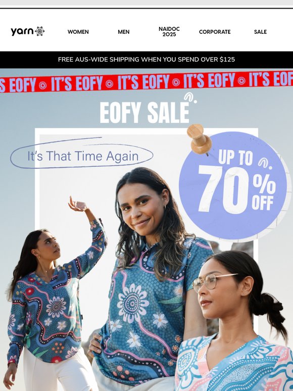 EOFY Sale Is Live – Save Up to 70%
