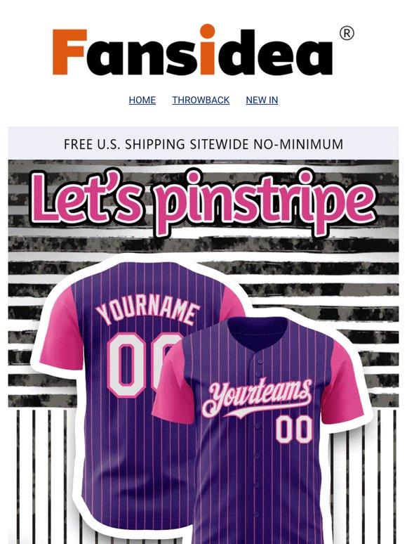 ⚾Pinstripe Never Goes Out of Style–Custom your Retro now!
