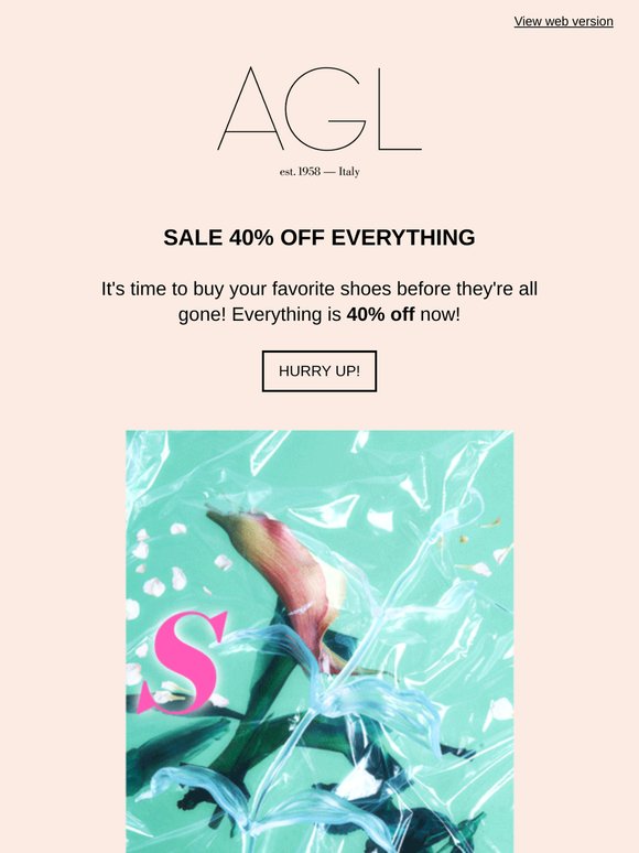 SALE 40% OFF EVERYTHING