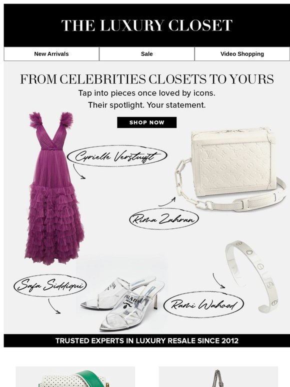 From Celebrities' Closets to Yours