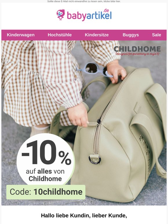 Stilvolles für Mama & Baby: 10 % auf Childhome