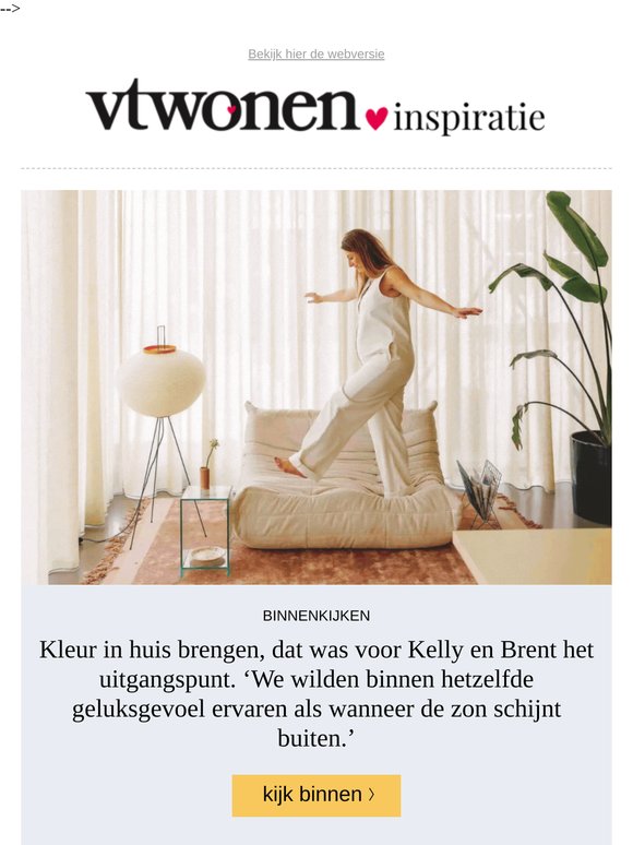 Binnenkijken bij vtwonen-stylist Kelly van Gendt: een kleurrijk droomhuis