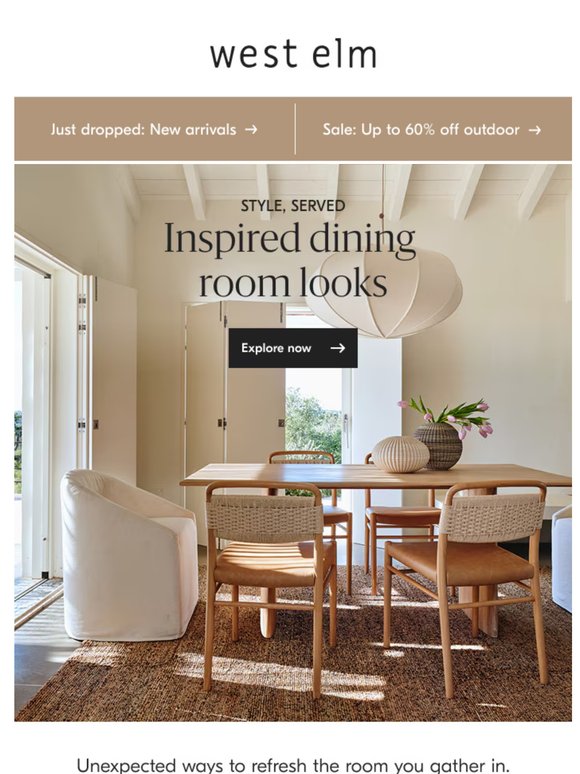 Just in: TOP dining room looks