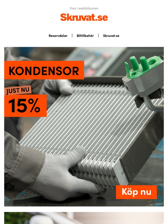 15% rabatt på kondensor!