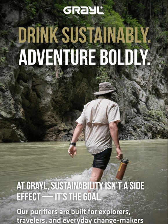 One Purifier. Countless Adventures. Zero Waste.