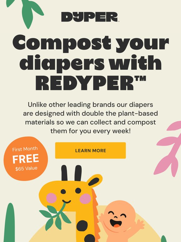 Turn your baby’s poo into something new! 🌿
