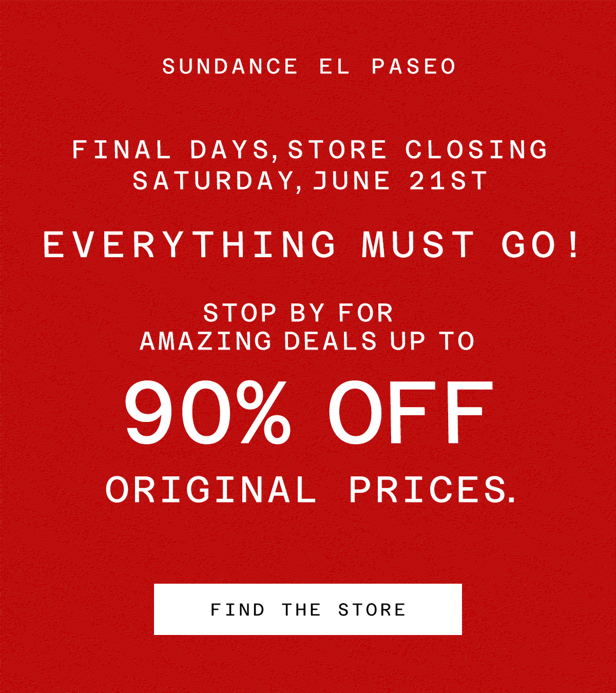 El Paseo Store Closing