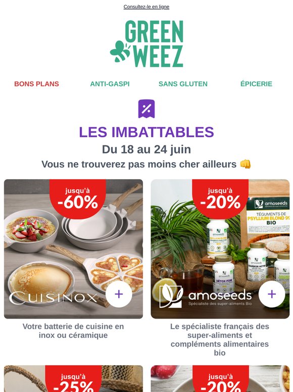 👊 LES IMBATTABLES | Vous ne trouverez pas moins cher ailleurs