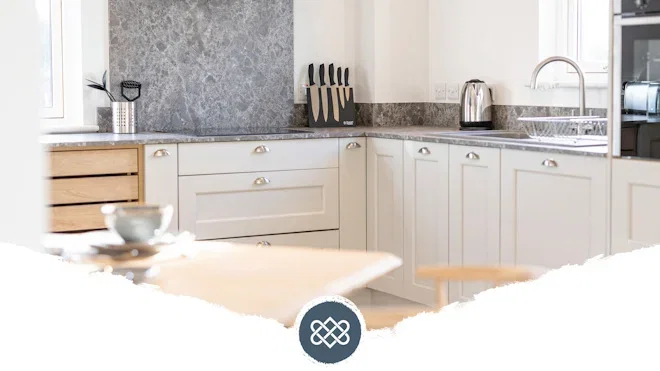interior of kitchen at a platinum lodge