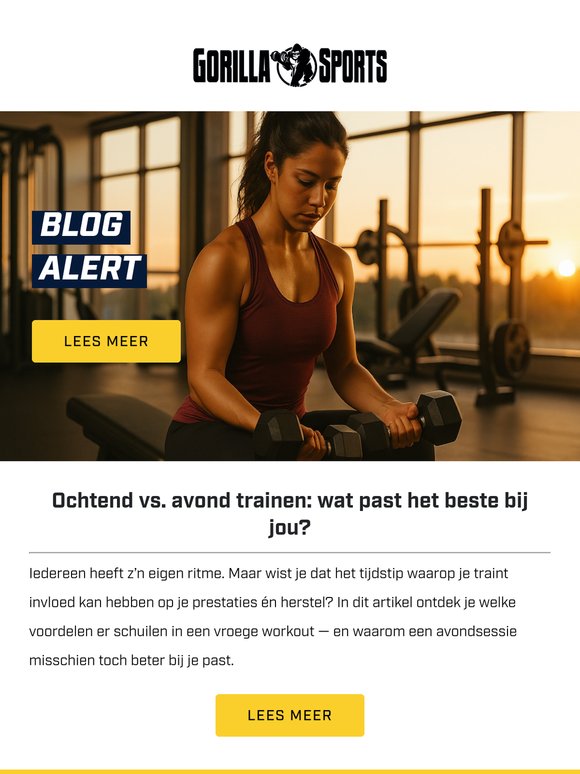 Train jij beter in de ochtend of juist ’s avonds?
