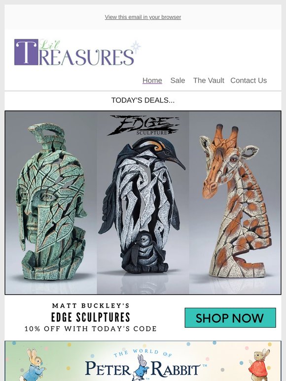 On Sale Tonight 💜 Edge Sculpture | Beatrix Potter | Mor | Pilbeam