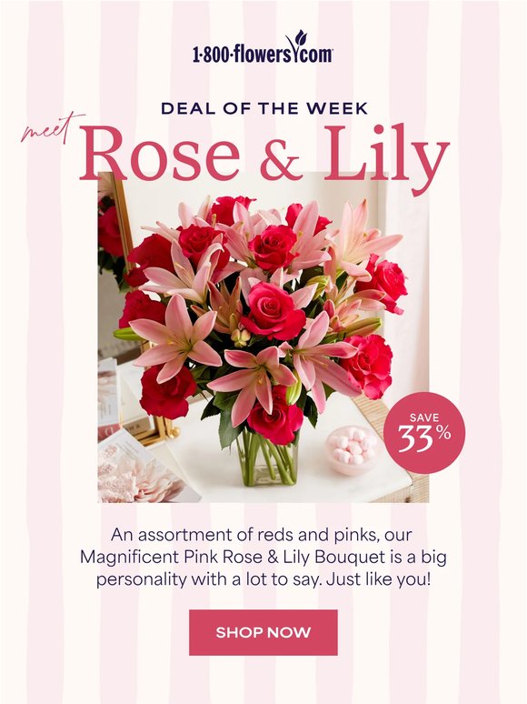 This week's bouquet is sure to amaze