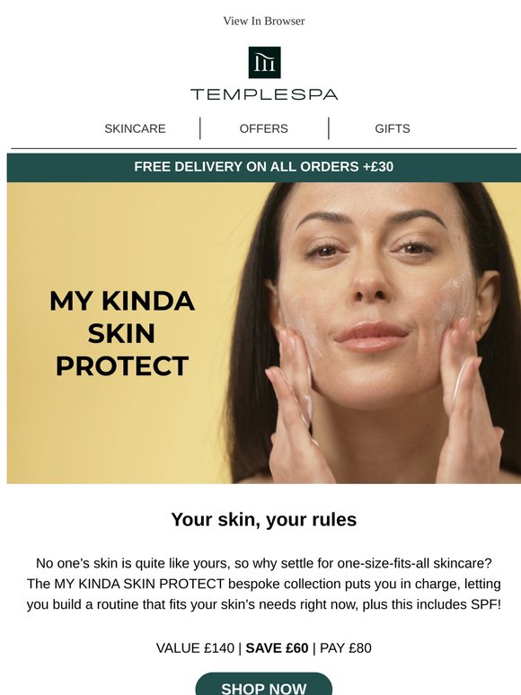 Save £60 on bespoke skincare