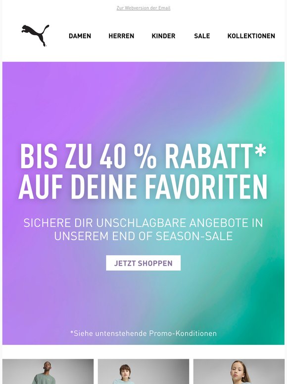 Bis zu 40 % RABATT* auf deine Lieblingsstyles